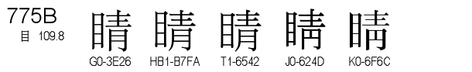 U+775B
